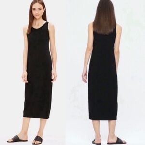 Eileen Fisher Black Midi Dress